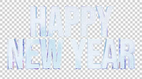 Happy New Year Glitter Text Effect Stock Illustration