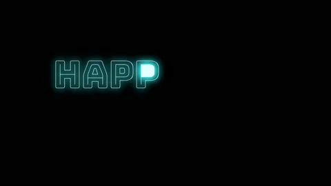 HAPPY NEW YEAR hendwriting motion animation Stock Footage 165808038