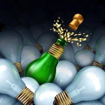 Happy new year idea Illustrazione stock