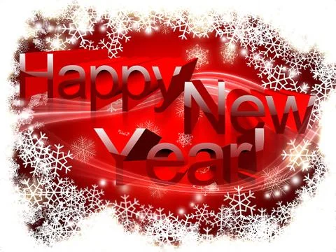 Happy new year Stock Illustration