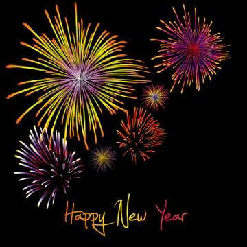 Happy New Year Stock Illustration