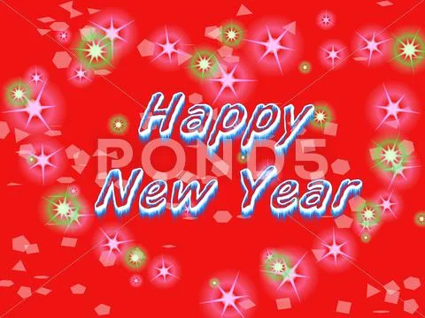 Happy new year. Stock Illustration