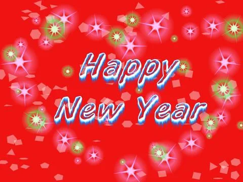 Happy new year. Stock Illustration