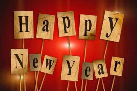 Happy new year Stock Illustration