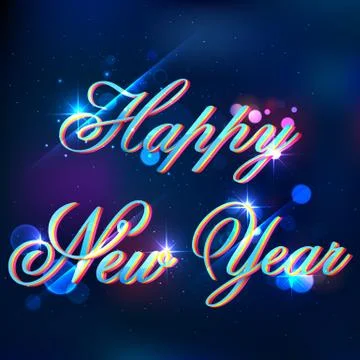 Happy New Year Stock Illustration