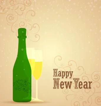 Happy new year Stock Illustration