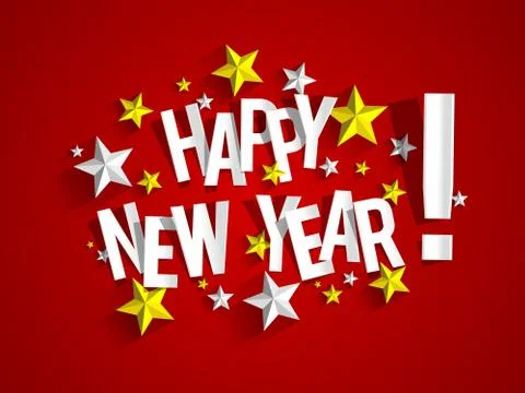 Happy New Year Stock Illustration