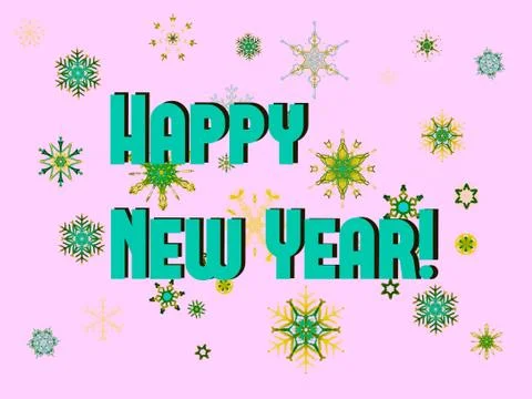 Happy New Year Stock Illustration