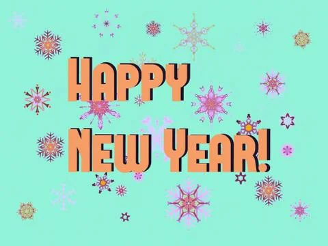 Happy New Year Stock Illustration