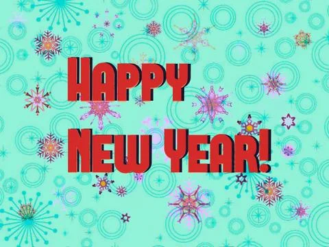 Happy New Year Stock Illustration