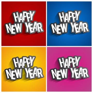 Happy New Year Stock Illustration