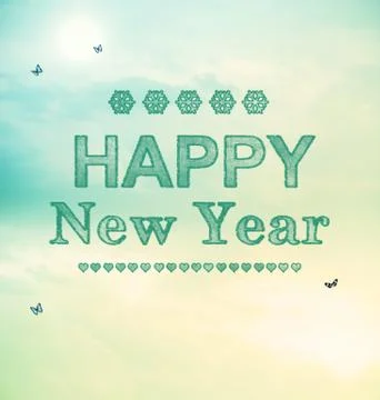Happy new year! Stock Illustration