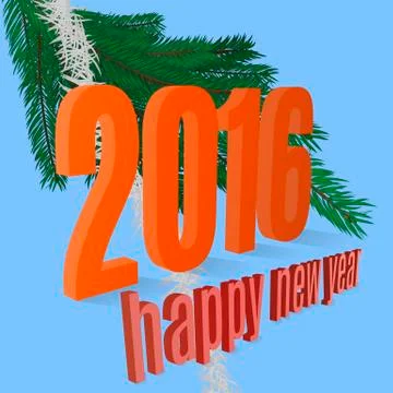 Happy new year Stockillustratie