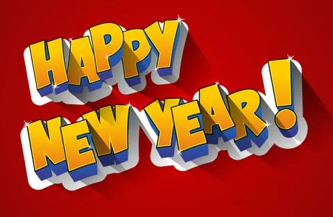 Happy new year Stock Illustration
