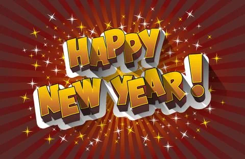 Happy new year Stock Illustration