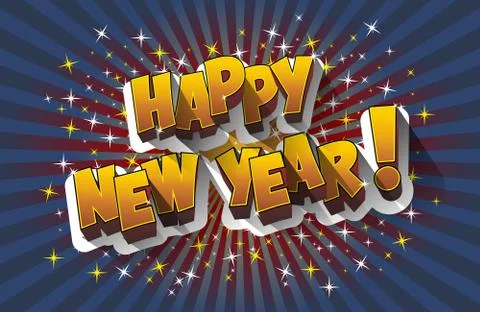 Happy new year Stock Illustration