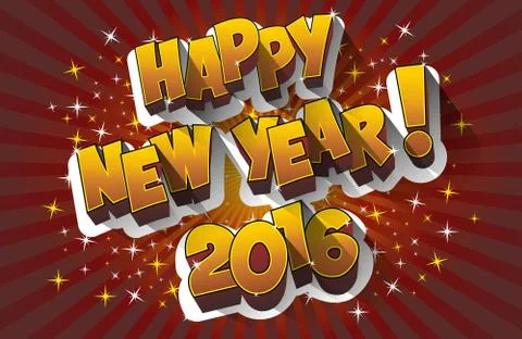 Happy new year Stock Illustration