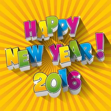 Happy new year Stock Illustration
