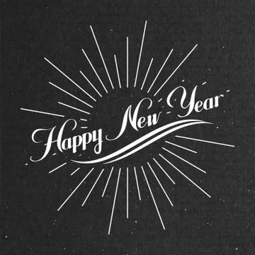 Happy New Year Stock Illustration