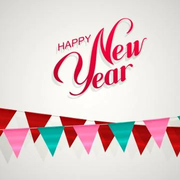 Happy New Year Stock Illustration