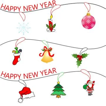 Happy new year Illustrazione stock