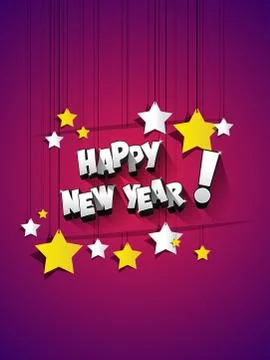 Happy new year Stock Illustration
