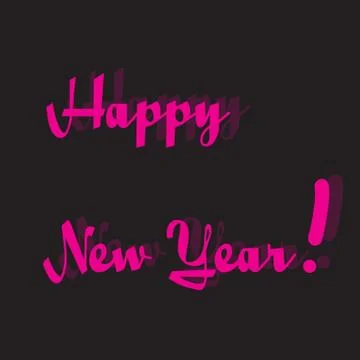 Happy New Year. Stock Illustration