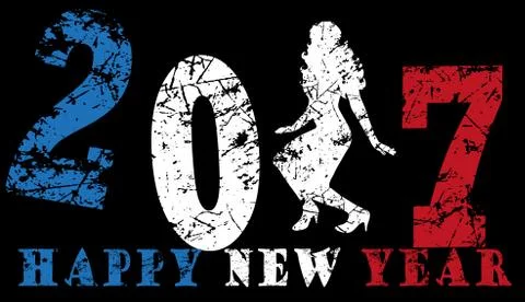 Happy New Year Stock Illustration