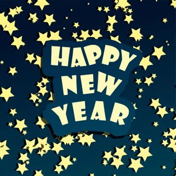 Happy new year Stock Illustration