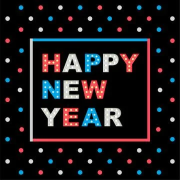 Happy new year Stock Illustration