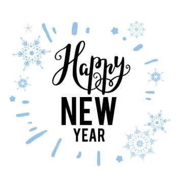 Happy new year Stock Illustration