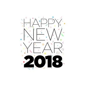 Happy New Year Stock Illustration