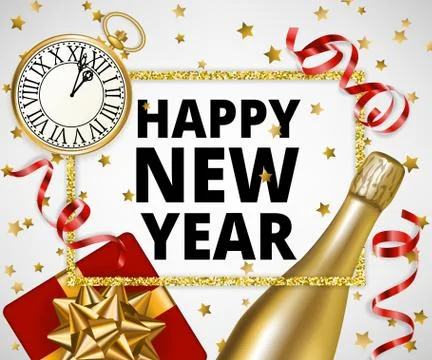 Happy New Year Stock Illustration