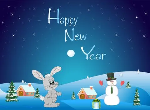 Happy new year Illustrazione stock