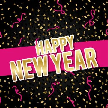 Happy new Year. Stock Illustration