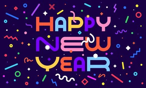 Happy New Year Stock Illustration