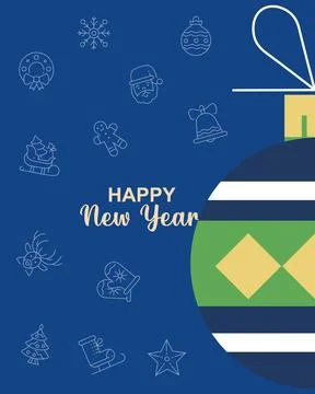 HAPPY-NEW-YEAR Stock Illustration