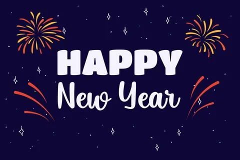 Happy New Year Stock Illustration