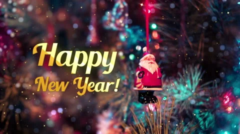 Happy new year intro Stock Footage 57298580