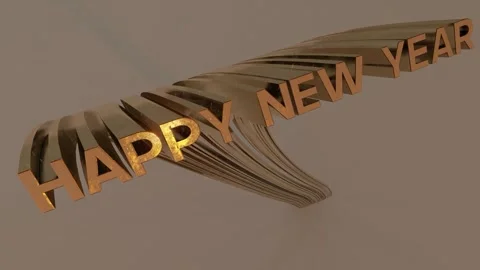 Happy New Year! Lets make it your best yet 3d work Stock Footage 325563159