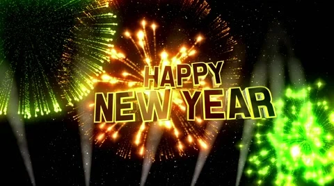 Happy New Year Loop 2 Stock-Footage 59860122