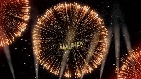 Happy New Year Loop 3 Stock Footage 59859921