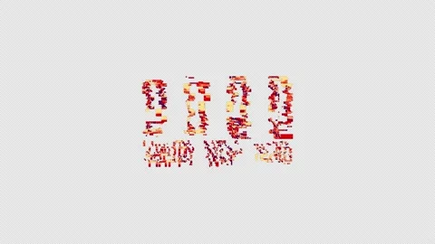 Happy New Year loop animation concept on black creative background Stock Footage 162243060