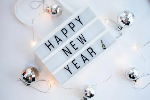 Happy New Year message Stock Photos