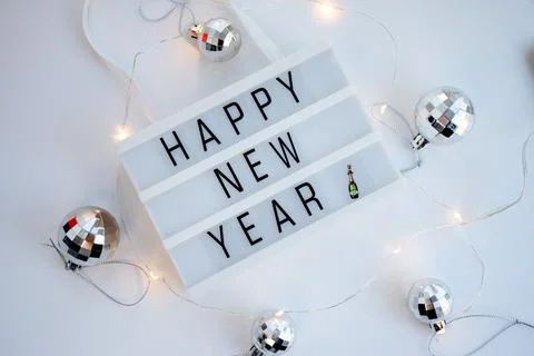 Happy New Year message Stock Photos