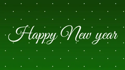Happy new year motion graphics with green screen background Stock Footage 142852178