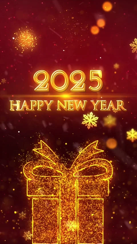 Happy New Year Opener 2025 V1 Stock Footage 290497553