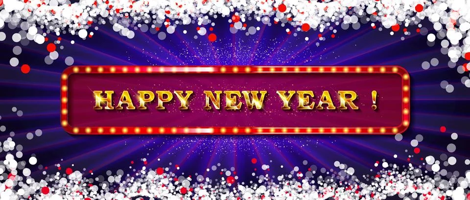 Happy New year pattern Stock Illustration