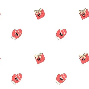 Happy new year pattern with y2k elements. Groovy characters background イラスト素材