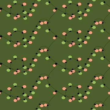 Happy new year pattern with y2k elements. Groovy xmas background Illustrazione stock